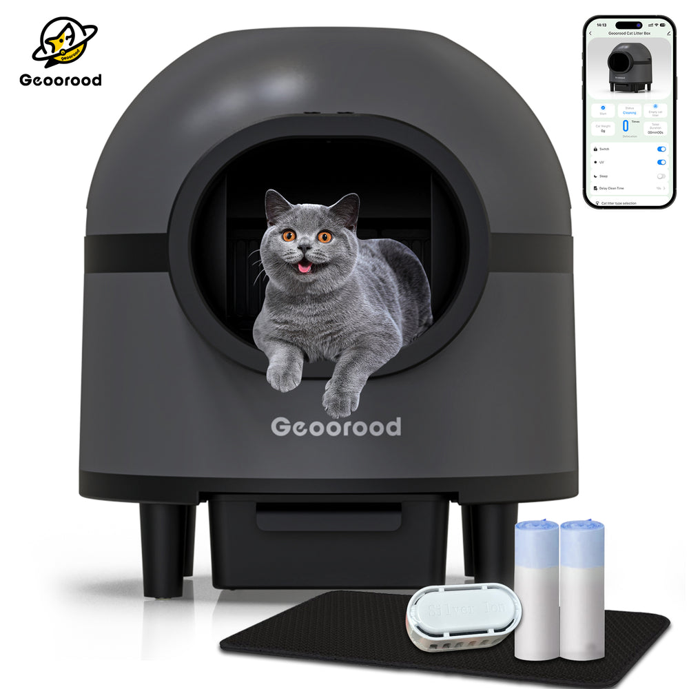 GEOOROOD PET CAT LITTER BOX